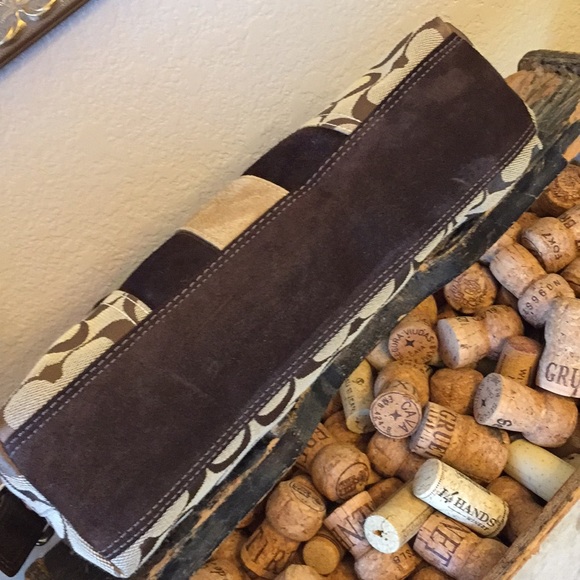 Coach Signature Jacquard and suede bag - Picture 3 of 7